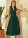 Льняна сукня міді зі спідницею-сонце, XL(50)