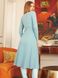 Стильне трикотажне плаття з розрізами бірюзового кольору, XL(50)