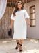 Вільна літня сукня з прошви білого кольору, 48-50